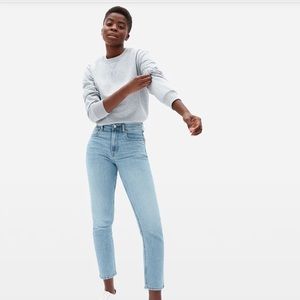 NWT Everlane Japanese Denim Cheeky Jean Sky Blue Wash